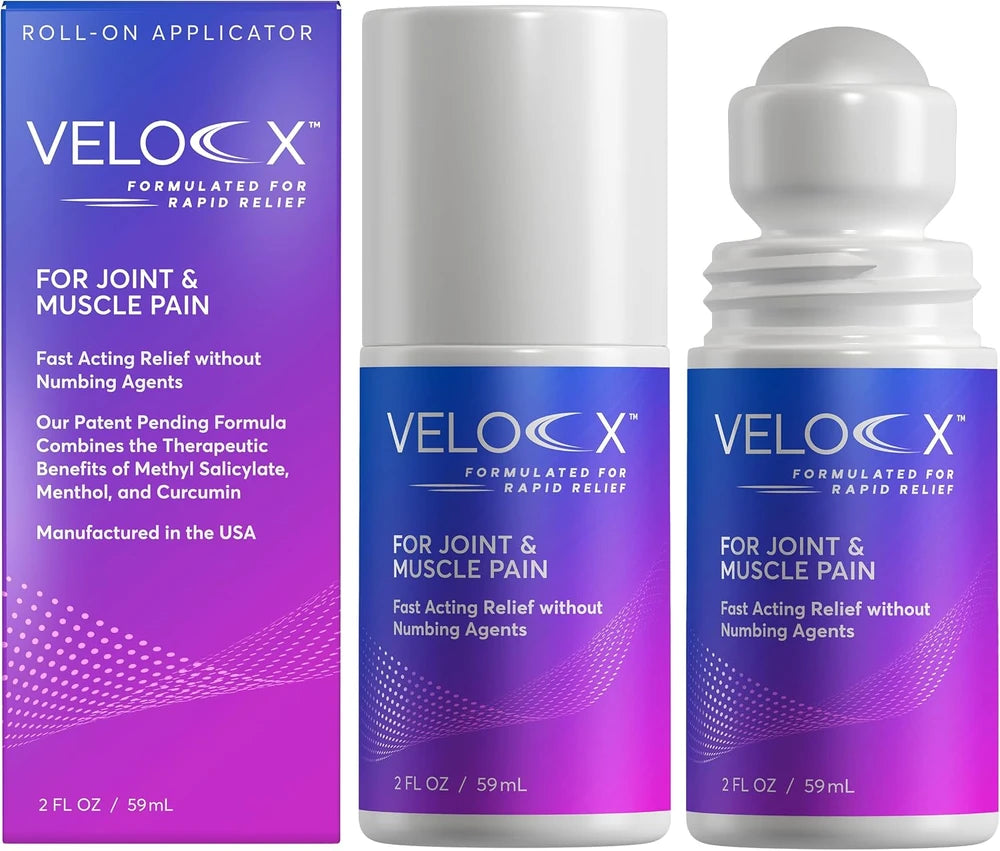Velocx Roll-On pentru Dureri Articulare și Musculare